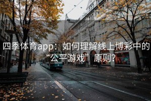 四季体育app：如何理解线上博彩中的“公平游戏”原则？