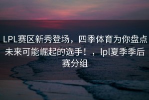 LPL赛区新秀登场，四季体育为你盘点未来可能崛起的选手！，lpl夏季季后赛分组