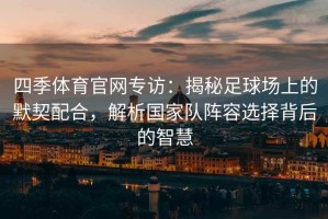 四季体育官网专访：揭秘足球场上的默契配合，解析国家队阵容选择背后的智慧