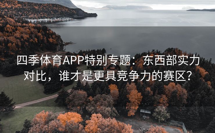 四季体育APP特别专题：东西部实力对比，谁才是更具竞争力的赛区？