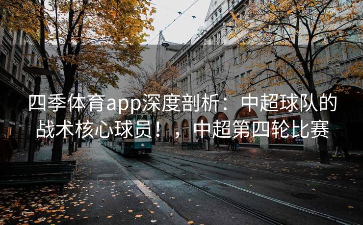 四季体育app深度剖析：中超球队的战术核心球员！，中超第四轮比赛