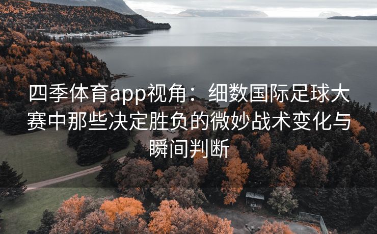 四季体育app视角：细数国际足球大赛中那些决定胜负的微妙战术变化与瞬间判断